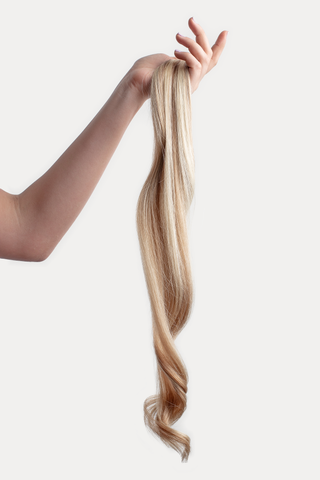 Clip-in #P18/60 (Balayage Rubio Vainilla/Rubio Dorado)